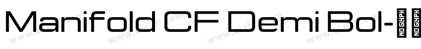 Manifold CF Demi Bol字体转换